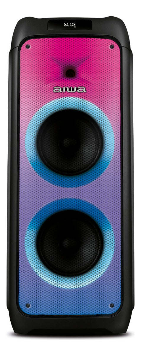 Preto Caixa De Som Partybox Aiwa Pb-06 Bluetooth 20h Rgb Usb Tws